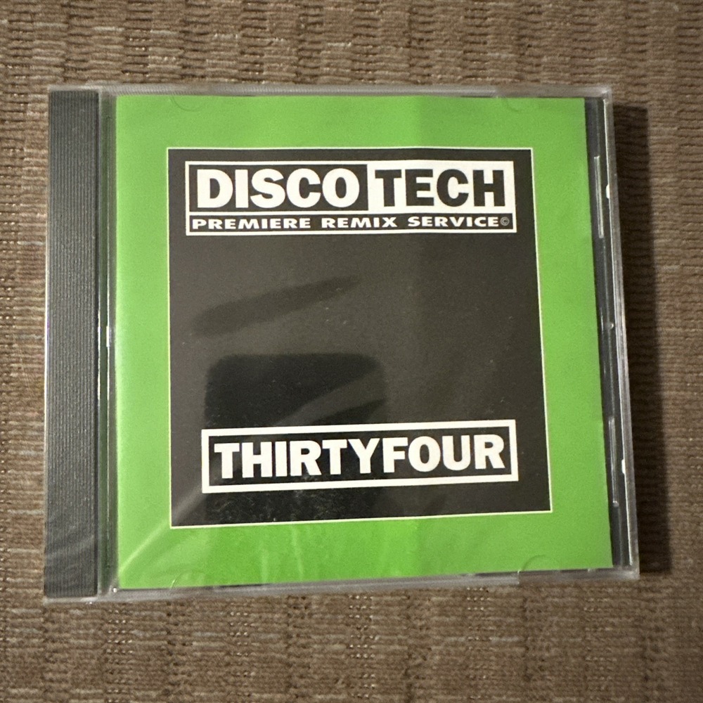 DiscoTech ThirtyFour RARE out of print remix CD '95 (SEALED - NEW) ES1873